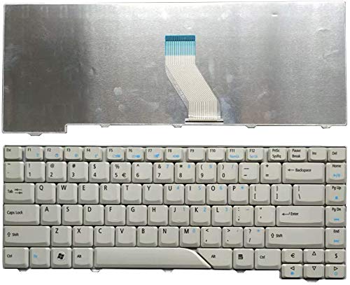Wistar Laptop Keyboard Compatible for Acer Aspire 4210 4220 4520 4710 4720 4920 5220 5310 5520 5710 5720 5235 5910 5920 5930 6920 NSK-H371D 9J.N5982.71D PK130470100 MP-07A23U4-6981 NSK-AKA1D (White)